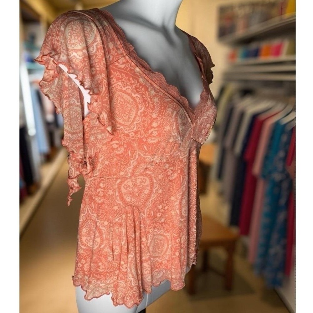 TORRID Sweetheart Flutter Fit & Flare Blouse NWT‎ Size 2X - Picture 4 of 12